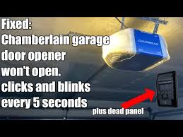 chamberlain garage door wont open