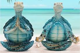 Mini Yoga Sea Turtle Zen Garden Statue