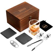 cigar whiskey gl gift box birthday