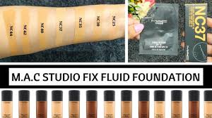 mac studio fix fluid foundation face