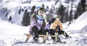 sledging in ahrntal valley and sand in