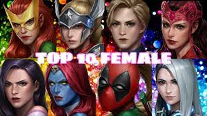 Marvel future fight is a role playing and action battling game of marvels universe characters being developed specially for mobile phone game players. Top10 Best Female Characters In Marvel Future Fight 2020 Youtube