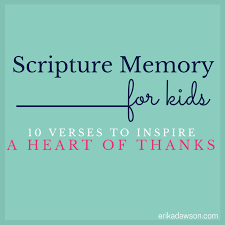 Scripture Memory for Kids :: 10 Verses about Gratitude - Faithful Moms