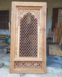 Indian Wood Panel Wall Art Antique