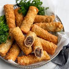 Beef Fried Egg Rolls gambar png