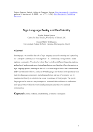 pdf sign language poetry and deaf identity pdf sign language poetry and deaf identity