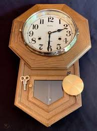 Vintage Linden Wall Clock Octagon Drop