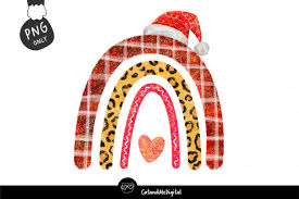 Christmas Rainbow Love Graphic By Catandme Creative Fabrica