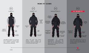 Edgeriders Magasin 686 Mens Clothing Size Guide