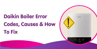 daikin boiler error codes faults