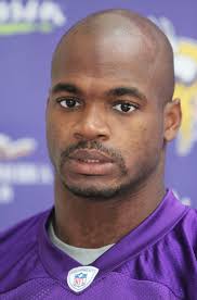 Adrian Peterson Picture 1. Showing 1 of 2 Photos Next - adrian-peterson-minnesota-vikings-press-conference-and-practice-01