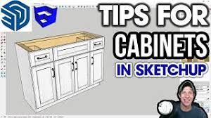 modeling cabinets in sketchup