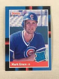 Mark grace best basketball shoes cubs baseball vintage magazines chicago cubs will smith dna vintage outfits baseball cards. 1988 Donruss Mark Grace Rated Rookie Card Rc 40 Chicago Cubs Ebay
