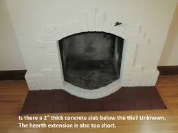 fireplace hearth extension rules