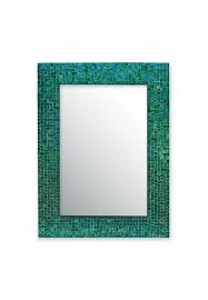 mosaic glass tile frame in turquoise