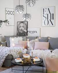 light pink cozy living room decor