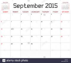 Un Planificador Mensual Calendario Para Septiembre De 2015