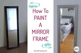 how to paint a mirror frame an easy