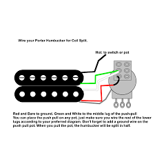Pickups wiring hsh autosplit and push pull coil split. Coil Split Your Porter Humbucker Porter Pickups Blog