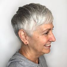 Asymmetrical hairstyle for women over 50. 17 Trendiest Pixie Haircuts For Women Over 50