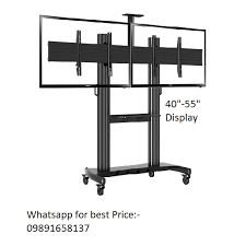 dual led tv floor stand for 40 inch