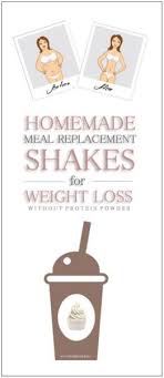 homemade meal replacement shakes for