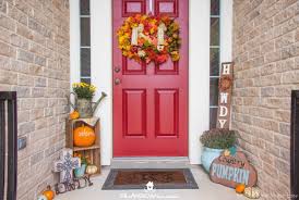 decorate a colorful front porch
