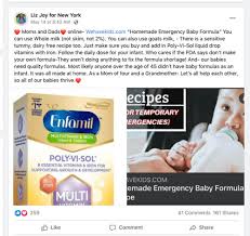 liz joy promotes diy baby formula