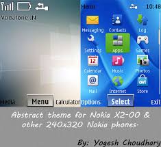 abstract theme for nokia x2 00 and