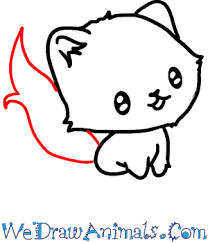 The images above represents how your finished drawing is going to look and the steps involved. How To Draw A Baby Cat