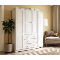 Many of our wardrobes include interior fittings such clothes rails and shelves to help you organize your stuff. Buy Wood Armoires Wardrobe Closets Online At Overstock Our Best Bedroom Furniture Deals