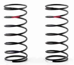 Kyosho Front Big Bore Shock Spring Red Medium Hard Package Of 2