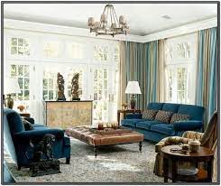 blue and brown living room decor wild