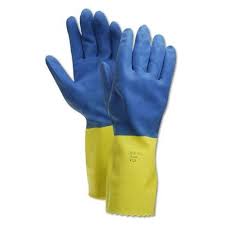 Ansell Chemi Pro 224 Blue Unsupported Neoprene Latex Gloves