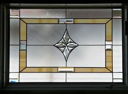 Decorative Glass Panel For A Window By