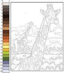 Draw A Giraffe Paint By Numbers 321