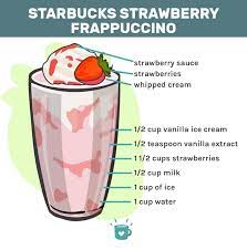 starbucks strawberry frappuccino our