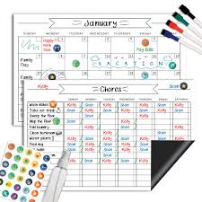 Some view reward charts as a way to bribe children into doing what you want, but it's really about reinforcing good behaviour. Magnetic Whiteboard Chore Chart Reusable Dry Erase Calendar Set For Kids Teens Adults Reward Behavior