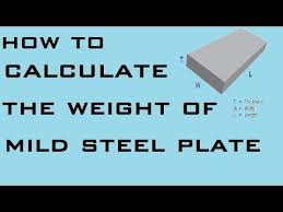 How To Calculate Weight Of Mild Steel Plate Learning
