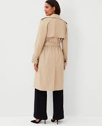 Ann Taylor Petite Trench Coat Whiskey