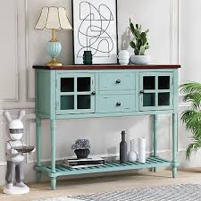 sideboard console table with bottom