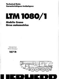 Liebherr Ltm 1080 1 Specifications Cranemarket