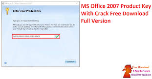 This key is entered during the installation process to activate your software. Ms Office 2007 Product Key With Full Version 2021 Free Download Full Free Download 4 Paid Software
