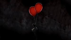 es wallpaper red heart sky balloon
