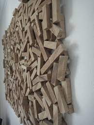 Abstract Wood Sculpture Wall Hanging