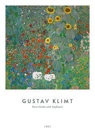 Gustav Klimt Farm Garden With