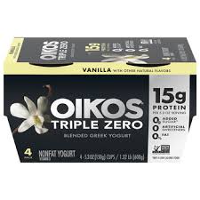 triple zero vanilla blended greek yogurt
