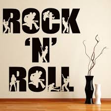 Rock N Roll Band Wall Sticker