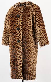 Ladies Vintage Leopard Fur Coat W