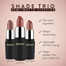 semi matte lipstick trio